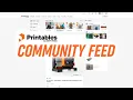 Introducing the Community Feed - new on Printables com