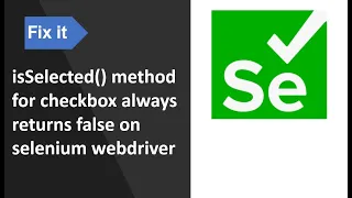 isSelected method for checkbox always returns false on selenium webdriver