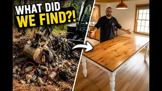 The road back to boat work:  Trash pit and new a $%*& gorgeous DIY dining room table Ep. 688