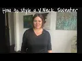How to Style a V Neck Sweater ziliottodesign