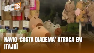 Itajaí recebe navio de cruzeiro Costa Diadema na manhã desta quarta-feira
