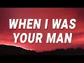 Download Lagu Bruno Mars - When I Was Your Man (Lyrics)