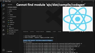 ReactJS error solution for Cannot find module