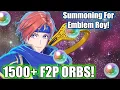 1500 F2P Orbs SUMMONING FOR EMBLEM ROY Fire Emblem Heroes FEH