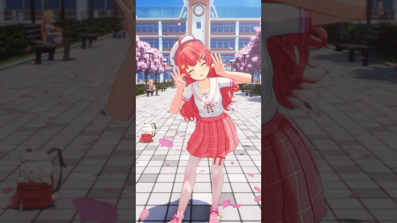 #さくらんぼメッセージ ?MMDモーション配布してるから踊ってにぇ? #shorts