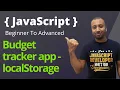 JavaScript Tutorial 47 Budget Tracker Phase 10 - LocalStorage