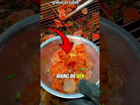 Đá viên nướng - Món ăn vặt đường phố #daochieu #shorts