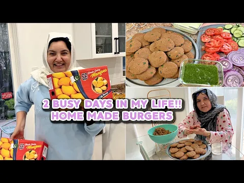 Download MP3 2 BUSY DAYS IN MY LIFE!! HOME MADE BURGERS 🍔