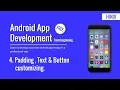 Android studio tutorial for beginners Padding Textview button design Hindi Tutorial 2019