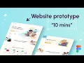 Figma Tutorial Website prototyping using smart animate