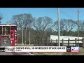 Crews pull 18-wheelers stuck on ice in Greer