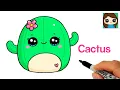 How to Draw a Cactus Easy Squishmallows