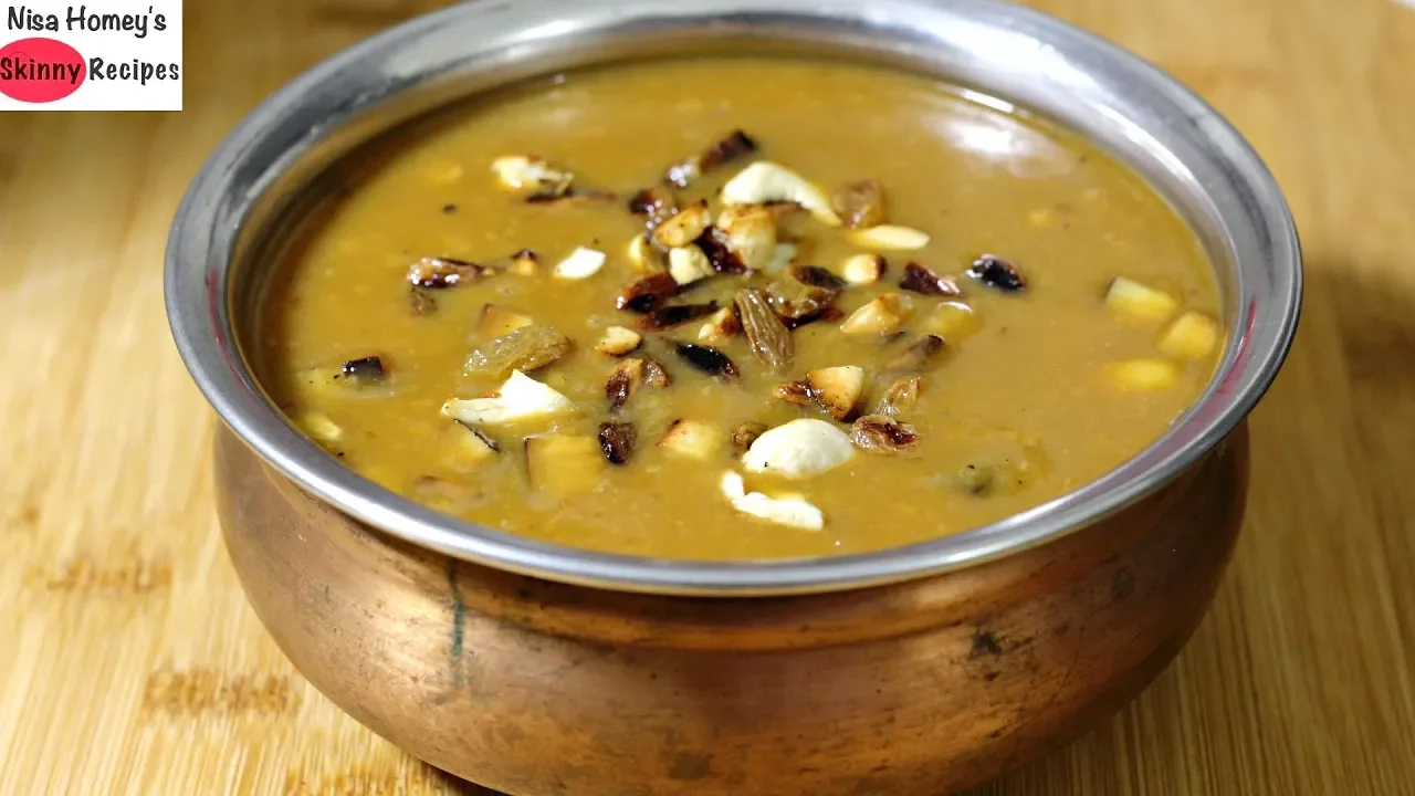 Moong Dal Ka Payasam - Cherupayar Parippu Payasam - Healthy Kerala Recipes - Kerala Vishu Special