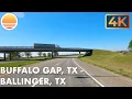Buffalo Gap Texas to Ballinger Texas Drive With Me on an Ultra 4K Real Time Driving Tour