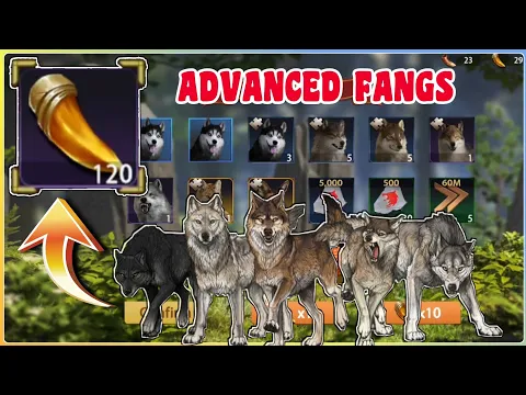 Download MP3 WOLF GAME TWK - Opening 120+ Advanced Fangs unlock legendary wolves