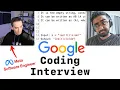 Google Coding Interview With a Meta Software Engineer