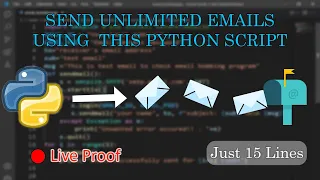 Send Unlimited Emails Using Python Email Bombing python projects for beginners Project Maker