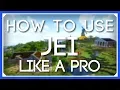 How To Use JEI Like a Pro JEI Tutorial Just Enough Items Mod Tutorial