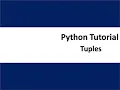 Tuple in python tutorial part16