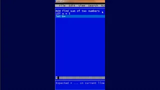Qbasic program to calculate sum of 2 nos