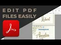 How to Easily Edit PDF Templates in Adobe Acrobat Pro