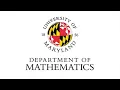 Mathematics Open House UMD 2021