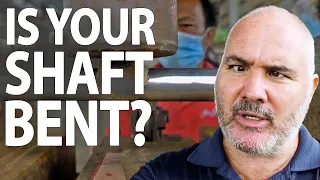 How to straighten a bent drive shaft – Sailing & sailboat maintenance Ep 248