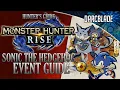 SONIC EVENT EVENT GUIDE NEW EVENT QUESTS MORE MONSTER HUNTER RISE 26TH NOV 21