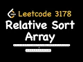 Leetcode 1122 Relative Sort Array