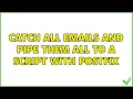 Catch all emails and pipe them all to a script with postfix 2 Solutions