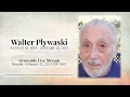 Walter Plywaski Graveside Livestream