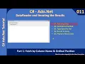 DataReader Part 1 - Fetch by Column Name Ordinal Position Ado Net Tutorial
