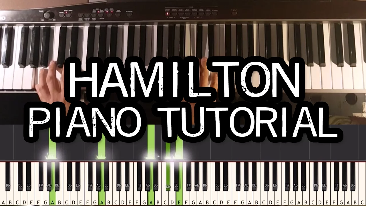 Alexander Hamilton Piano Tutorial (How To Step-by-Step) Synthesia