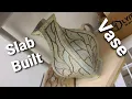 Ceramic Vase 4 sided - slab built