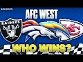 AFC West 2026 Season Predictions Pick to Win Division