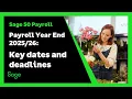 Sage 50 Payroll UK - Year End
