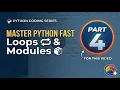 Learn Python Fast Random Password Generator with Loops and Modules Part 4