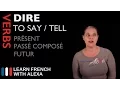 Download Lagu DIRE (TO SAY) Past, Present \u0026 Future (French verbs conjugated by Learn French With Alexa)