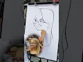 Download Lagu Drawing a Cartoon Portrait Live in the Street