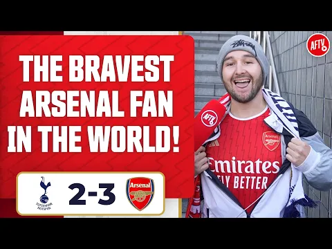 Download MP3 The Bravest Arsenal Fan In The World! | Tottenham 2-3 Arsenal