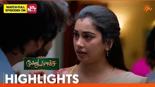 moondru mudichu highlights 10 july 2026 tamil serial sun tv