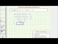 Ex Evaluate a Quadratic Expression With a Negative Value