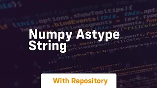 numpy astype string