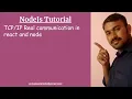 Real communication in react and node
