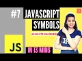 JavaScript Tutorial Symbol Data Type es6 Symbols in JavaScript es6