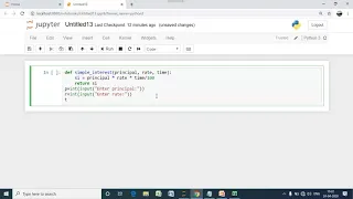 Simple Interest using User Defined Function