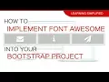 How to use Font Awesome in Bootstrap Responsive Grid Tutorial