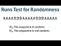 Runs Test for Randomness With Example