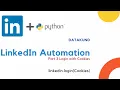 LinkedIn Automation Part 3 - Login with Cookies DataKund