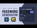 How to Build a Password Generator in React JS React Hooks Project for Beginners